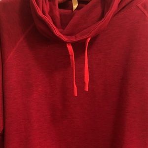Nike Red Cowl Neck Sweater
